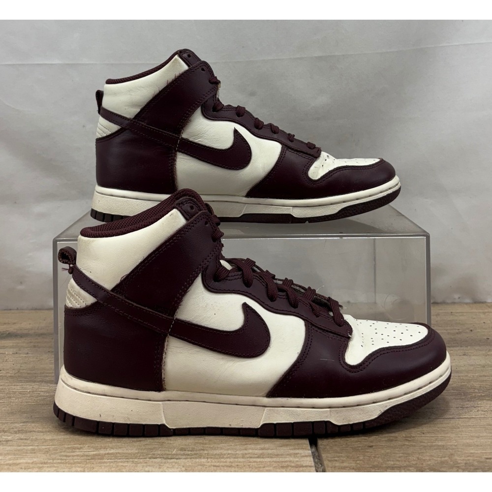 Nike Dunk High Retro DD1869-601 Red White Sneakers Shoes Women's Size 8